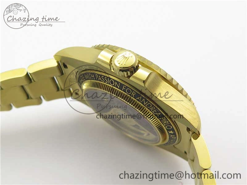 Upgraded Andrea Pirlo Project Skeleton Submariner YG VRF Best Edition on YG Bracelet SA 2981