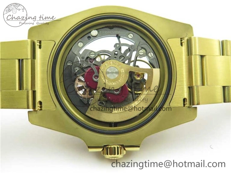 Upgraded Andrea Pirlo Project Skeleton Submariner YG VRF Best Edition on YG Bracelet SA 2981