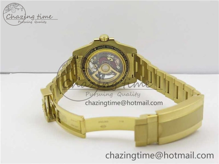 Upgraded Andrea Pirlo Project Skeleton Submariner YG VRF Best Edition on YG Bracelet SA 2981