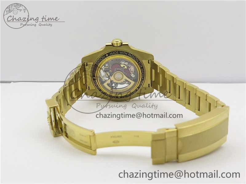 Upgraded Andrea Pirlo Project Skeleton Submariner YG VRF Best Edition on YG Bracelet SA 2981
