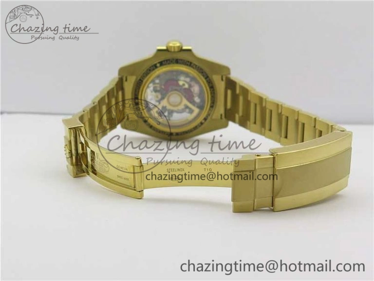 Upgraded Andrea Pirlo Project Skeleton Submariner YG VRF Best Edition on YG Bracelet SA 2981