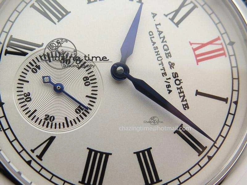 Anniversary Langematik MK Best Edition SS White Dial Sec@6 On Black Leather Strap A Minimalist 4205