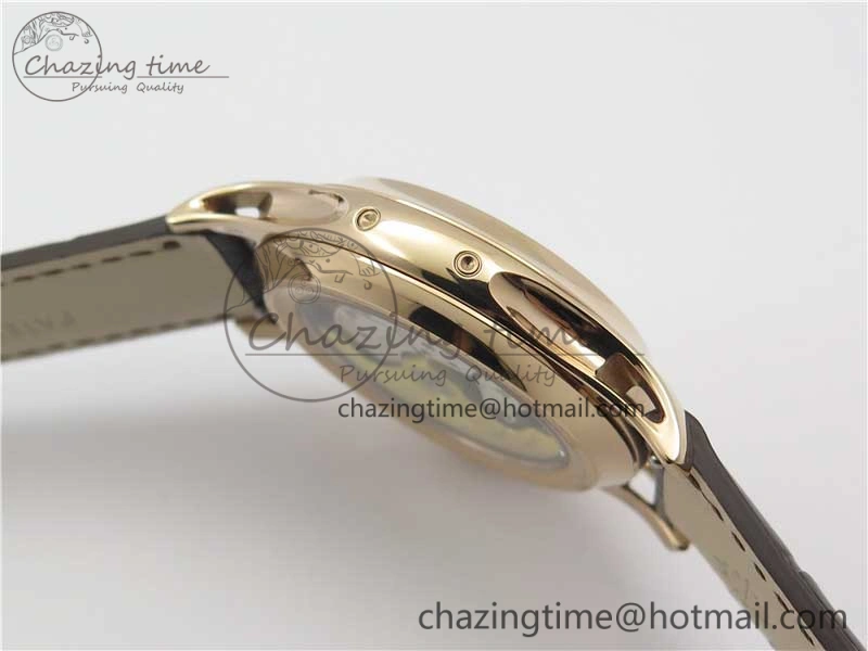 Attractive Annual Calendar Complications 5205R RG GRF Best Edition Black dial on Brown leather strap A 8920
