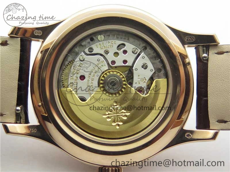 Attractive Annual Calendar Complications 5205R RG GRF Best Edition Black dial on Brown leather strap A 8920