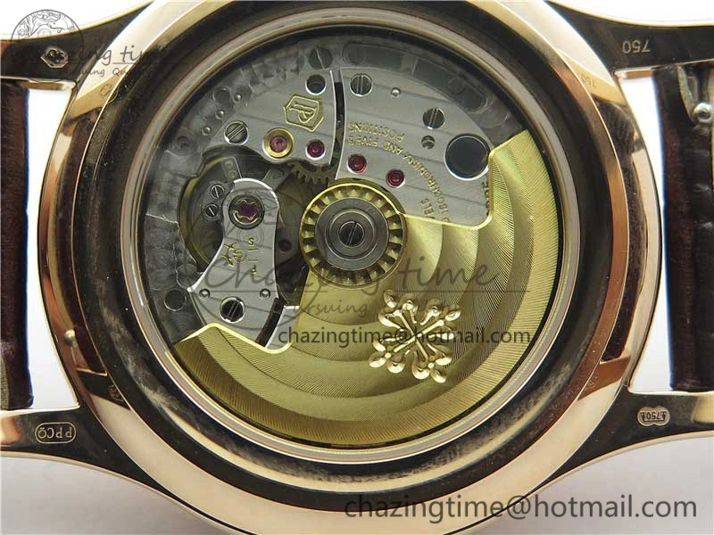 Attractive Annual Calendar Complications 5205R RG GRF Best Edition Black dial on Brown leather strap A 8920