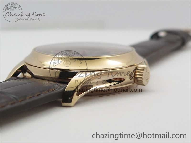 Attractive Annual Calendar Complications 5205R RG GRF Best Edition Black dial on Brown leather strap A 8920