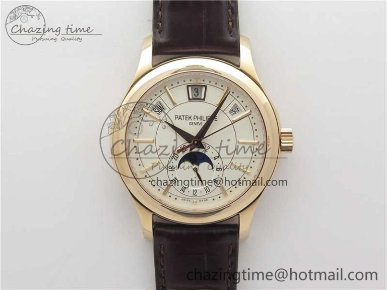 Annual Calendar Complications 5205R RG GRF Best Edition White dial on Brown leather strap A OnTrend 8921