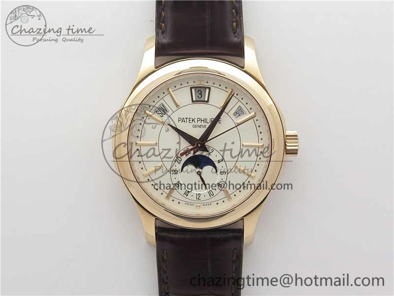 Annual Calendar Complications 5205R RG GRF Best Edition White dial on Brown leather strap A OnTrend 8921