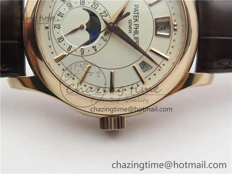 Annual Calendar Complications 5205R RG GRF Best Edition White dial on Brown leather strap A OnTrend 8921