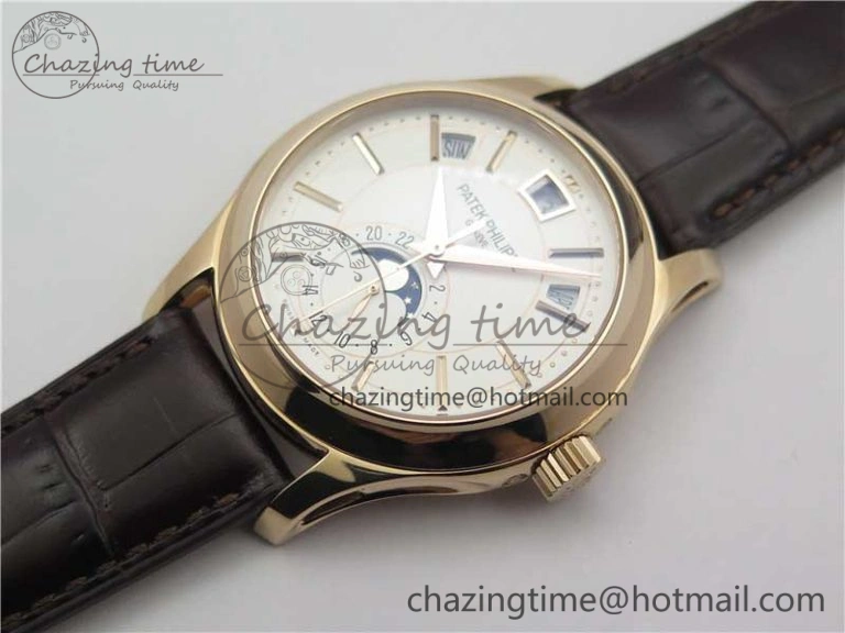 Annual Calendar Complications 5205R RG GRF Best Edition White dial on Brown leather strap A OnTrend 8921