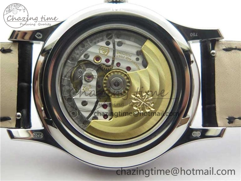 Annual Calendar Complications 5205R SS GRF Best Edition Black Dial on Black leather strap A Trendy 8923