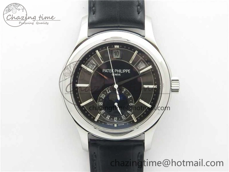 Annual Calendar Complications 5205R SS GRF Best Edition Black Dial on Black leather strap A Trendy 8923