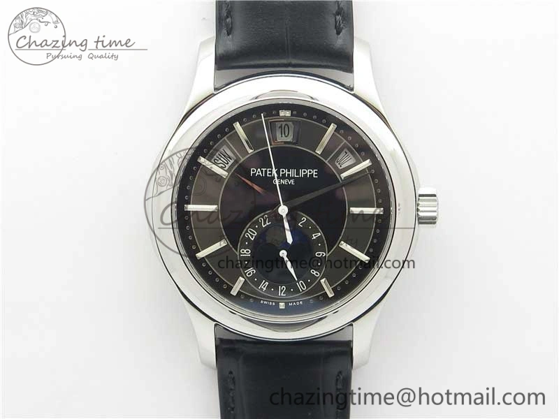 Annual Calendar Complications 5205R SS GRF Best Edition Black Dial on Black leather strap A Trendy 8923