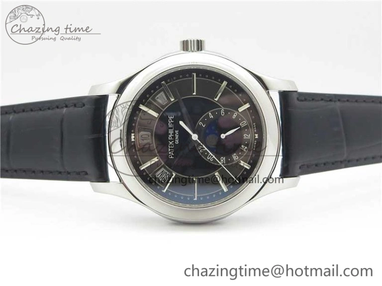 Annual Calendar Complications 5205R SS GRF Best Edition Black Dial on Black leather strap A Trendy 8923