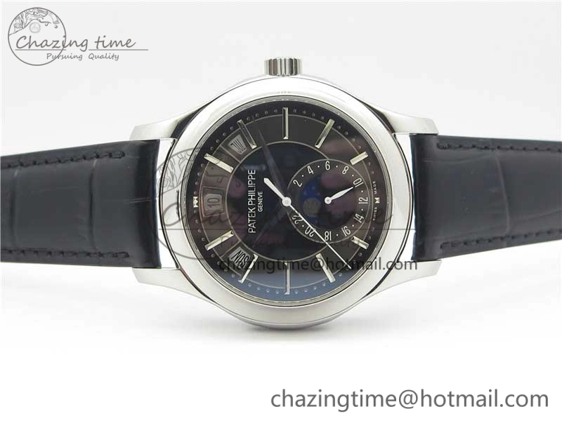 Annual Calendar Complications 5205R SS GRF Best Edition Black Dial on Black leather strap A Trendy 8923