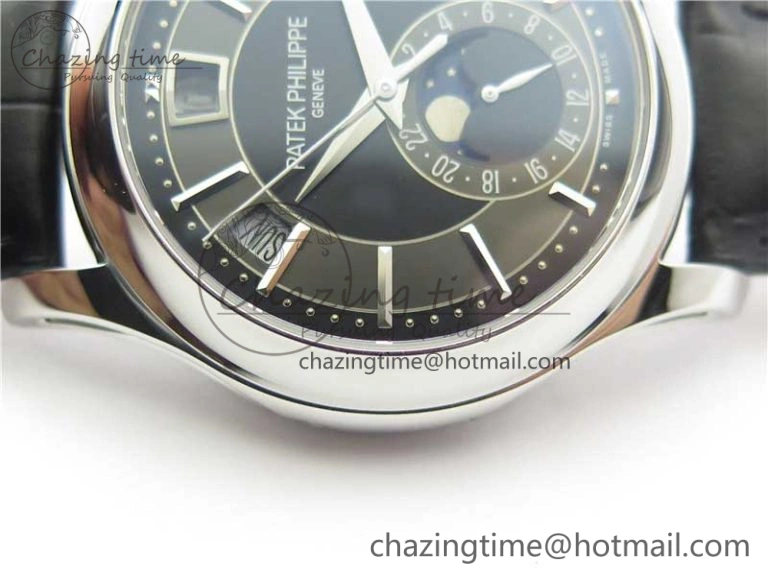 Annual Calendar Complications 5205R SS GRF Best Edition Black Dial on Black leather strap A Trendy 8923