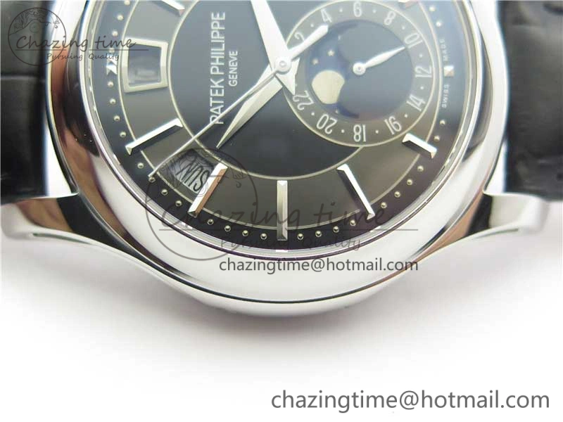 Annual Calendar Complications 5205R SS GRF Best Edition Black Dial on Black leather strap A Trendy 8923