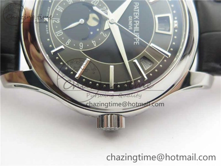 Annual Calendar Complications 5205R SS GRF Best Edition Black Dial on Black leather strap A Trendy 8923