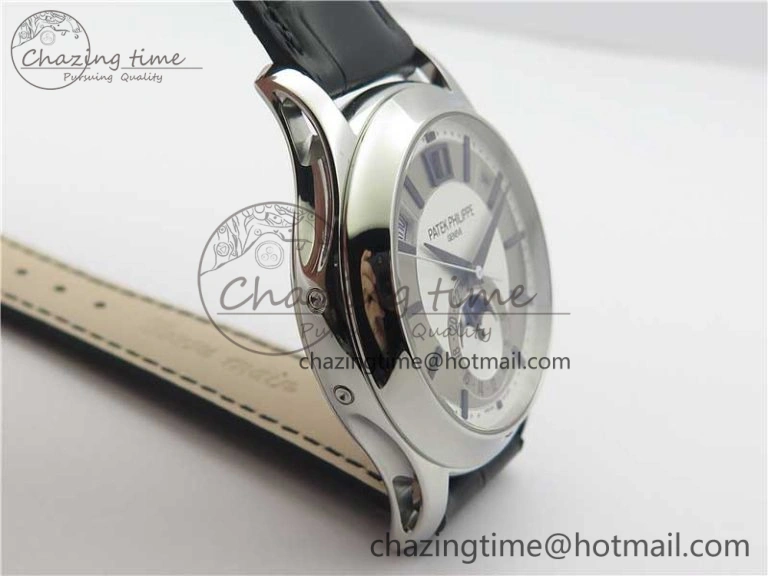 MoistureWicking Annual Calendar Complications 5205R SS GRF Best Edition White dial on Black leather strap A 8924