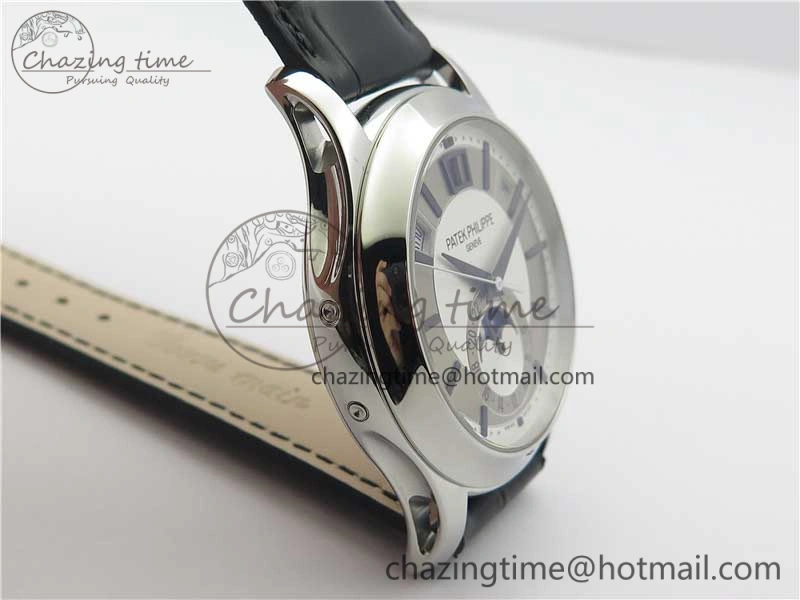 MoistureWicking Annual Calendar Complications 5205R SS GRF Best Edition White dial on Black leather strap A 8924