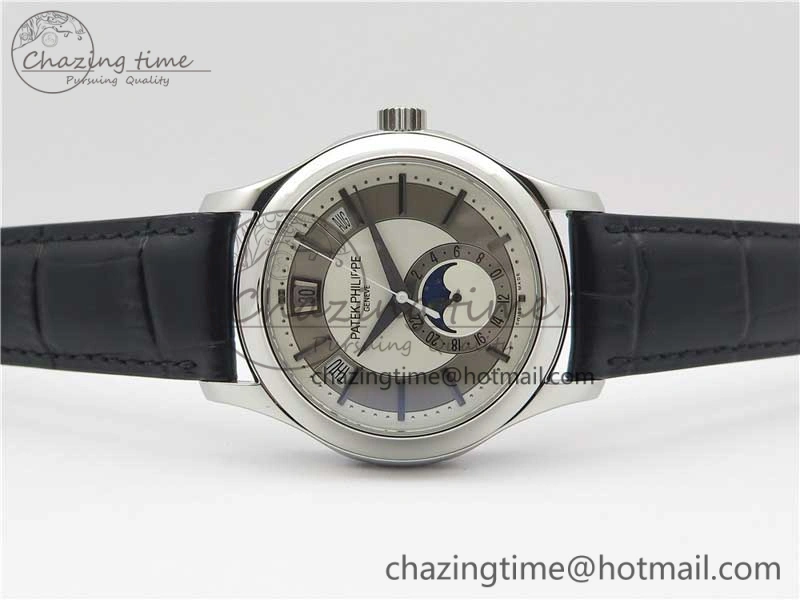 MoistureWicking Annual Calendar Complications 5205R SS GRF Best Edition White dial on Black leather strap A 8924