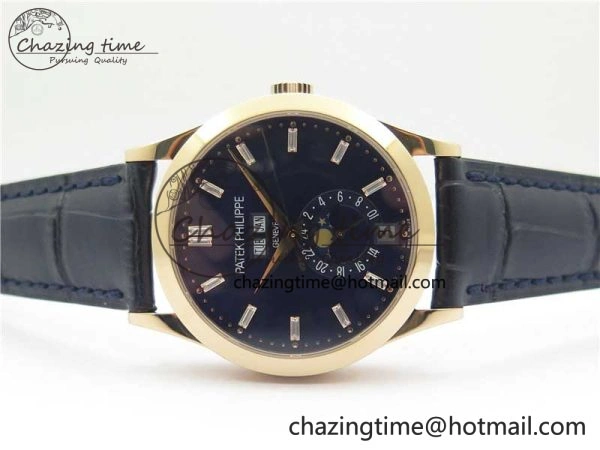 Annual Calendar Complications 5396 RG GRF Best Edition Blue Dial T Crystal Markers on Leather Strap A Packable 8860