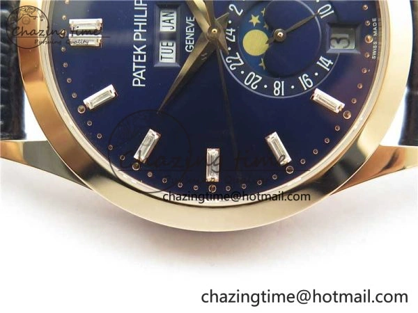 Annual Calendar Complications 5396 RG GRF Best Edition Blue Dial T Crystal Markers on Leather Strap A Packable 8860