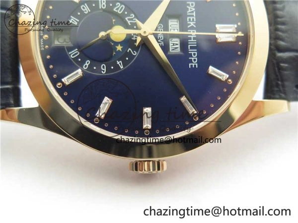 Annual Calendar Complications 5396 RG GRF Best Edition Blue Dial T Crystal Markers on Leather Strap A Packable 8860