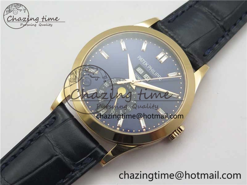 Annual Calendar Complications 5396 RG GRF Best Edition Blue Dial T Crystal Markers on Leather Strap A Packable 8860