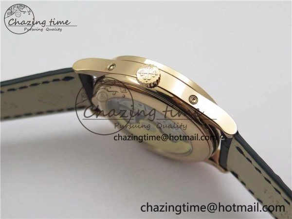 Unique Annual Calendar Complications 5396 RG GRF Best Edition Blue Dial on Leather Strap A 8858