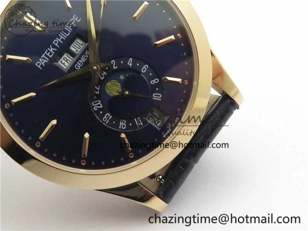 Unique Annual Calendar Complications 5396 RG GRF Best Edition Blue Dial on Leather Strap A 8858