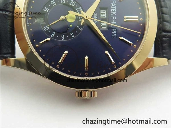 Unique Annual Calendar Complications 5396 RG GRF Best Edition Blue Dial on Leather Strap A 8858