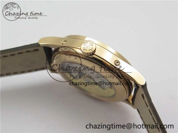 Reliable Annual Calendar Complications 5396 RG GRF Best Edition White Dial Numbers Markers on Leather Strap A 8855