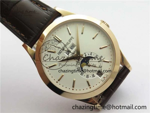ComfortFit Annual Calendar Complications 5396 RG GRF Best Edition White Dial on Leather strap A 8857