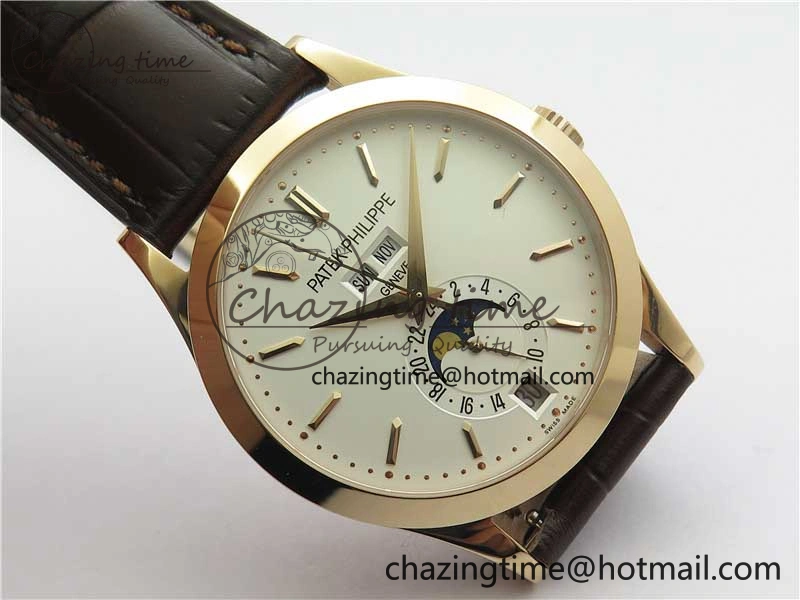 ComfortFit Annual Calendar Complications 5396 RG GRF Best Edition White Dial on Leather strap A 8857