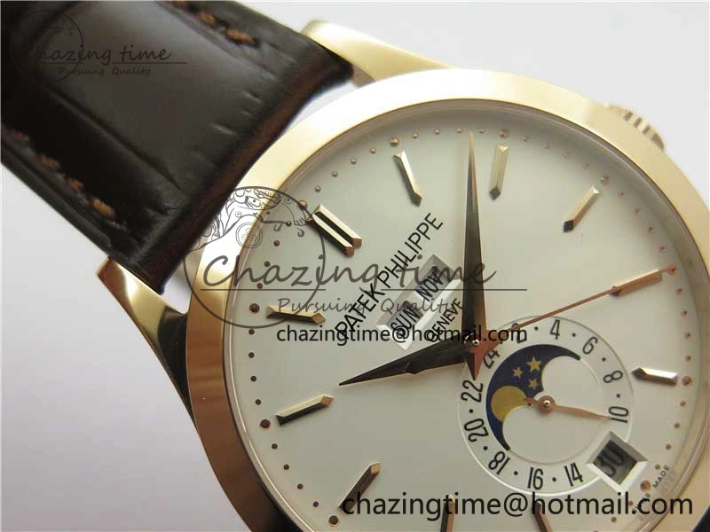 ComfortFit Annual Calendar Complications 5396 RG GRF Best Edition White Dial on Leather strap A 8857