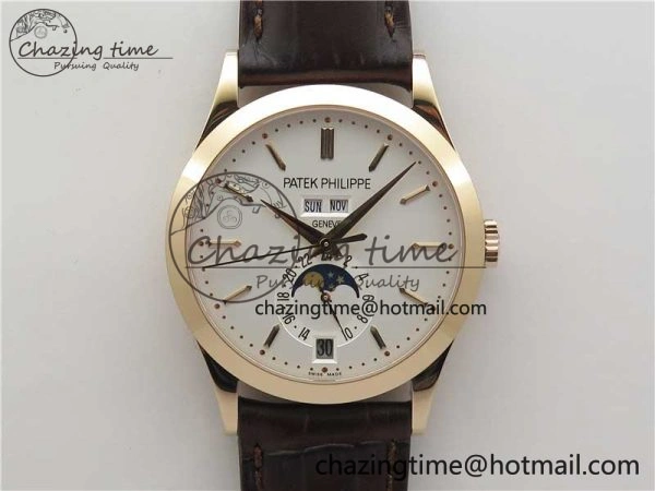 ComfortFit Annual Calendar Complications 5396 RG GRF Best Edition White Dial on Leather strap A 8857