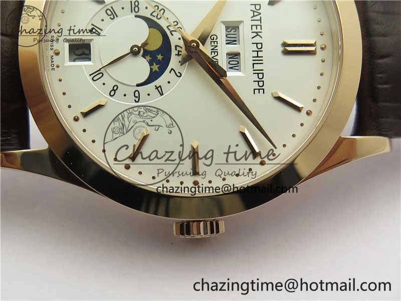ComfortFit Annual Calendar Complications 5396 RG GRF Best Edition White Dial on Leather strap A 8857