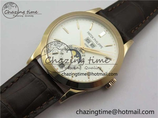 ComfortFit Annual Calendar Complications 5396 RG GRF Best Edition White Dial on Leather strap A 8857
