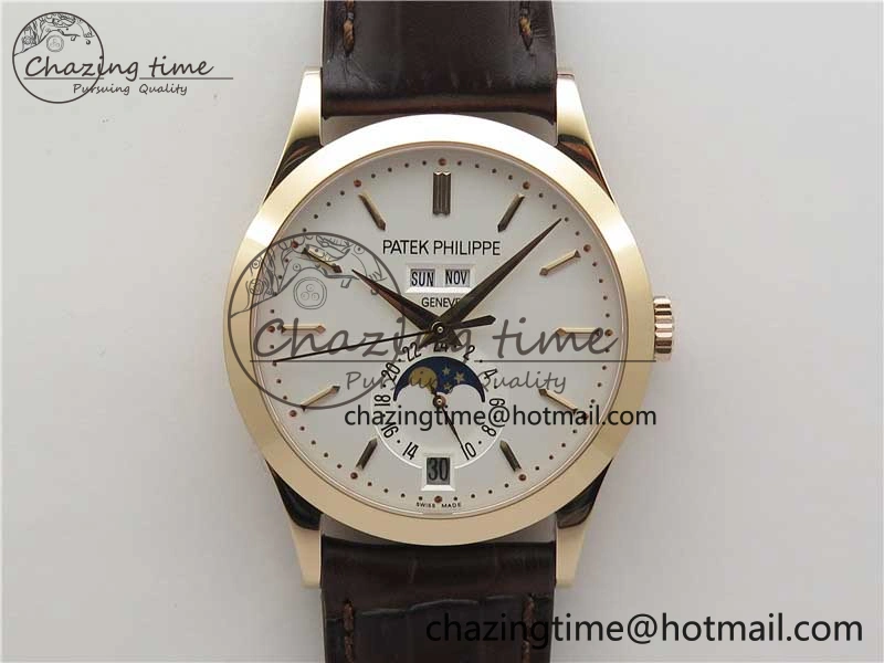 ComfortFit Annual Calendar Complications 5396 RG GRF Best Edition White Dial on Leather strap A 8857