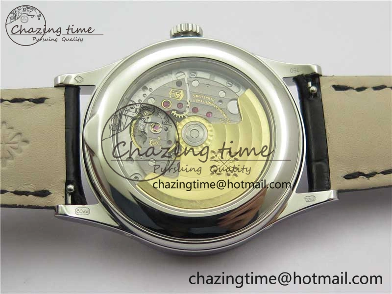 EasyCare Annual Calendar Complications 5396 SS GRF Best Edition Gray Dial on Leather Strap A 8859