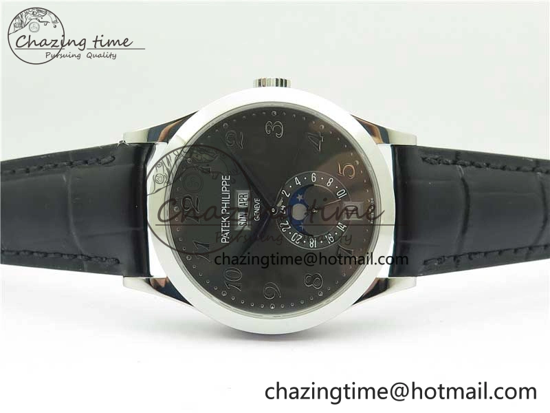 EasyCare Annual Calendar Complications 5396 SS GRF Best Edition Gray Dial on Leather Strap A 8859