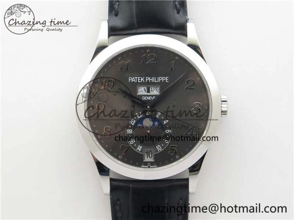 EasyCare Annual Calendar Complications 5396 SS GRF Best Edition Gray Dial on Leather Strap A 8859
