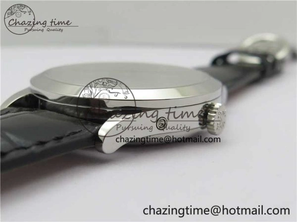 ZipUp Annual Calendar Complications 5396 SS GRF Best Edition White Dial Blue Markers on Leather Strap A 8861