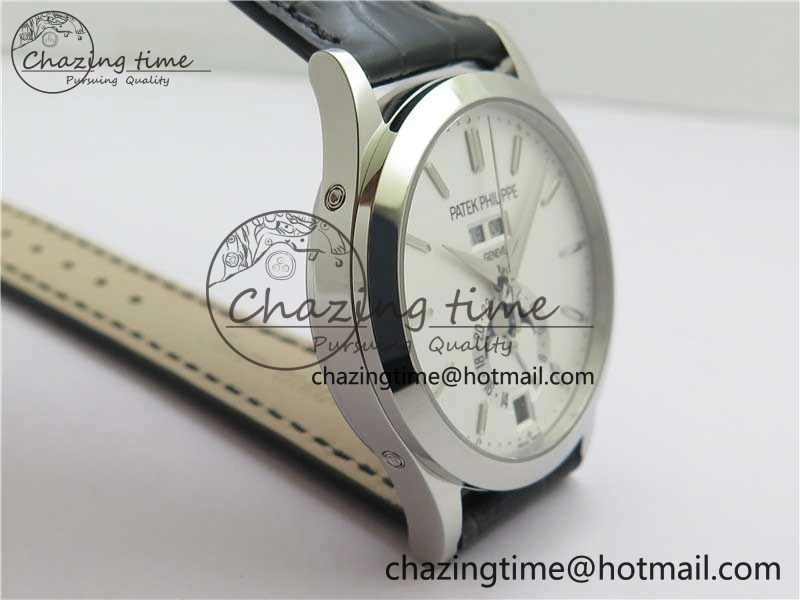 Annual Calendar Complications 5396 SS GRF Best Edition White Dial on Leather Strap A Contemporary 8865