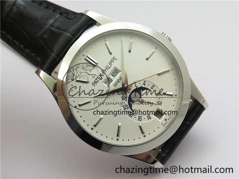 Annual Calendar Complications 5396 SS GRF Best Edition White Dial on Leather Strap A Contemporary 8865
