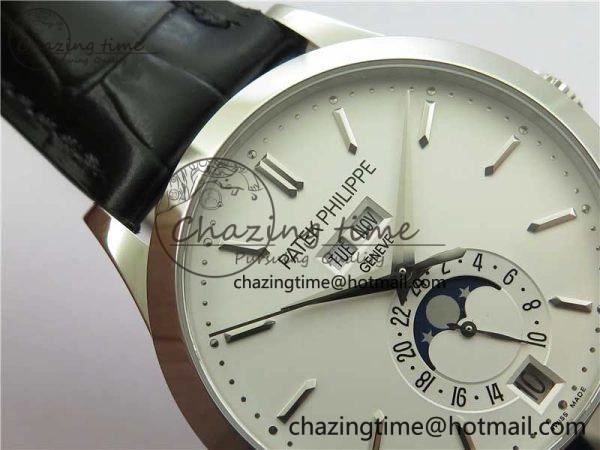 Annual Calendar Complications 5396 SS GRF Best Edition White Dial on Leather Strap A Contemporary 8865
