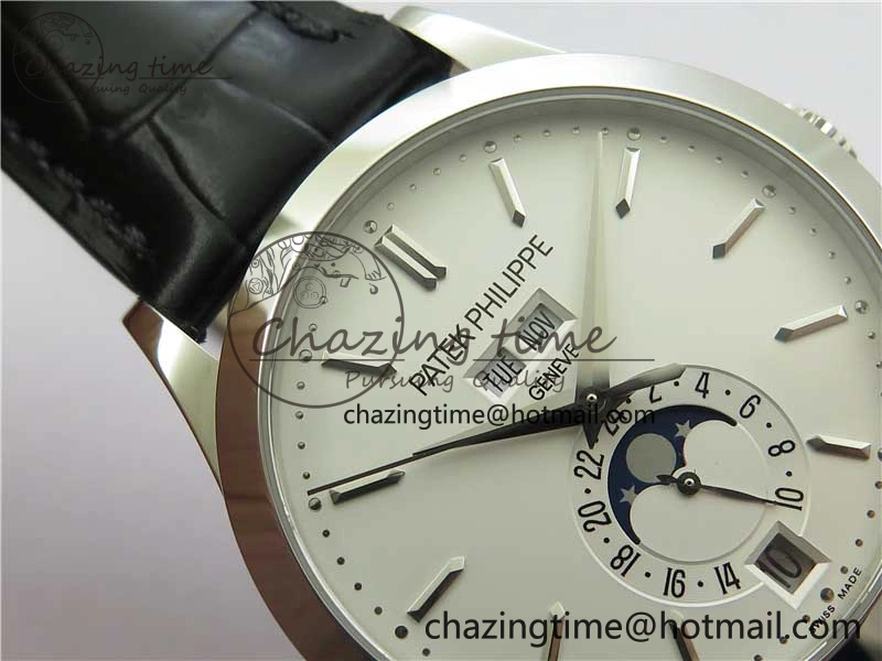 Annual Calendar Complications 5396 SS GRF Best Edition White Dial on Leather Strap A Contemporary 8865