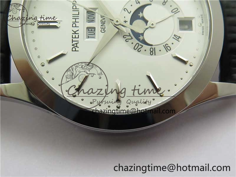 Annual Calendar Complications 5396 SS GRF Best Edition White Dial on Leather Strap A Contemporary 8865