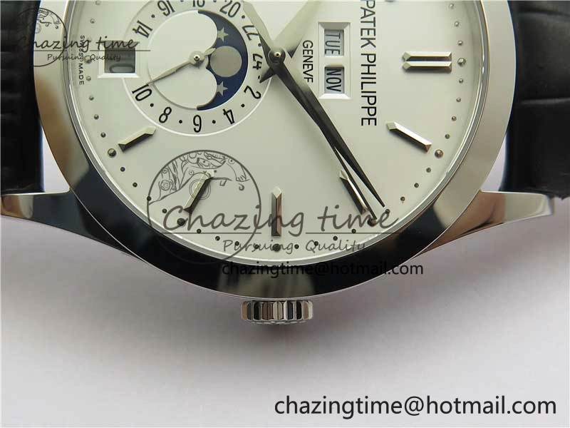 Annual Calendar Complications 5396 SS GRF Best Edition White Dial on Leather Strap A Contemporary 8865